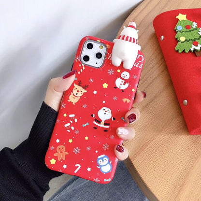 NOLVAREO™ Santa & Friends Christmas iPhone Case – Playful, Festive & Protective