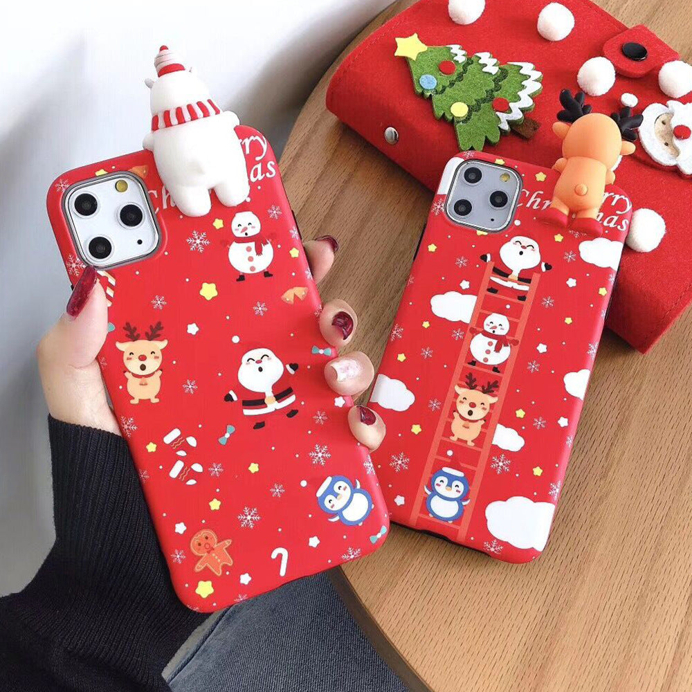 NOLVAREO™ Santa & Friends Christmas iPhone Case – Playful, Festive & Protective