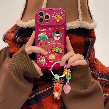 NOLVAREO™ Christmas 3D Charm iPhone Case — Limited Holiday Edition ✨
