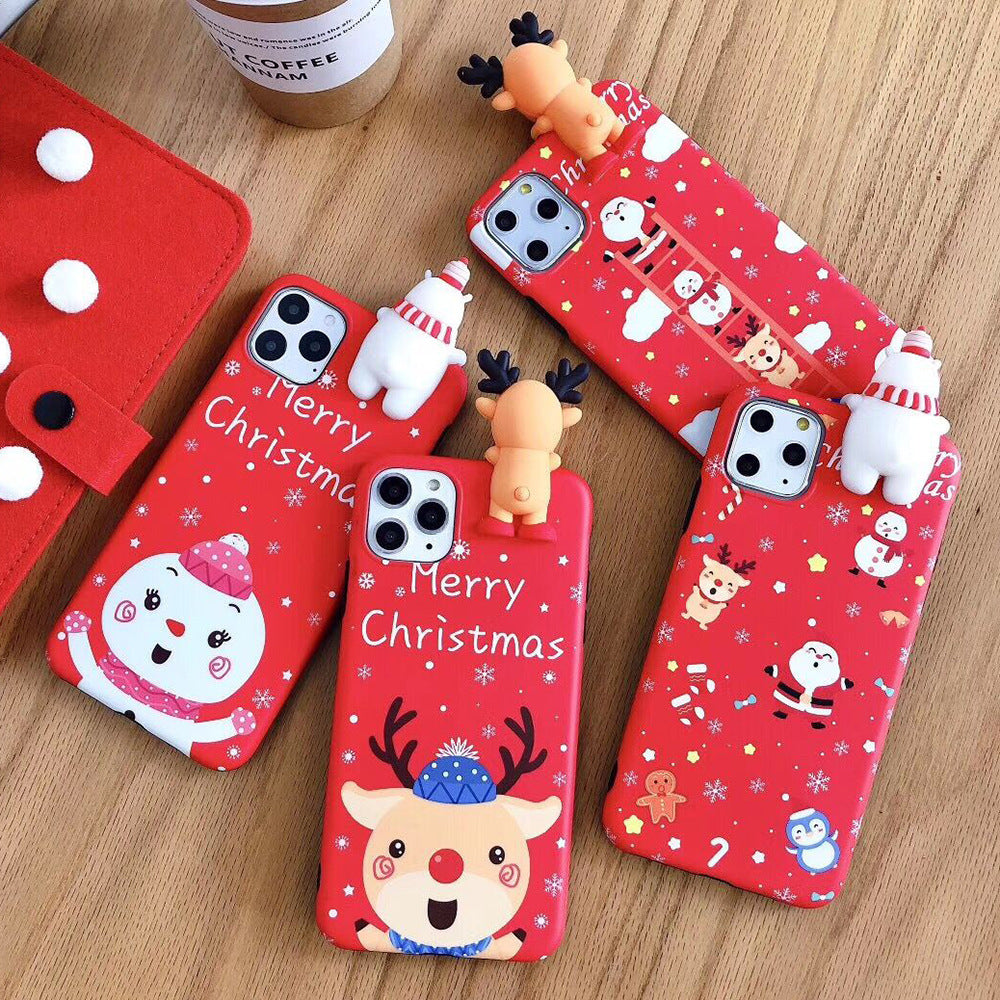 NOLVAREO™ Santa & Friends Christmas iPhone Case – Playful, Festive & Protective