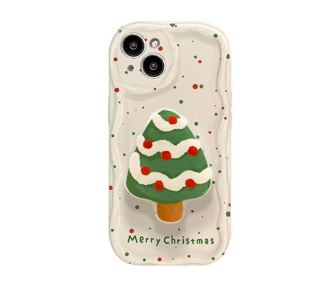Christmas Joy 3D Phone Case – Santa & Tree Edition